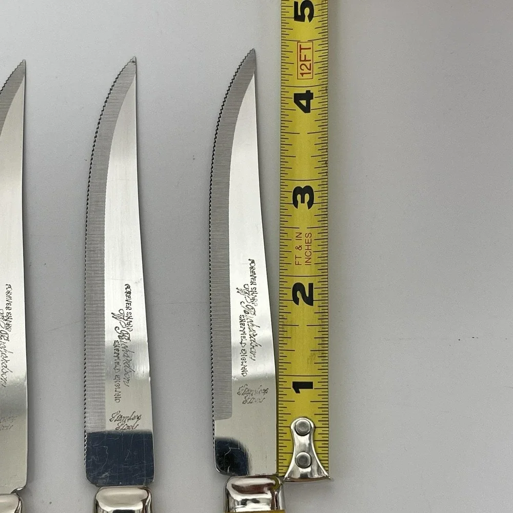 Westall‎ Richardson Forever Sharp Bakelite Handle Set Of 4 Stainless Bread Knife